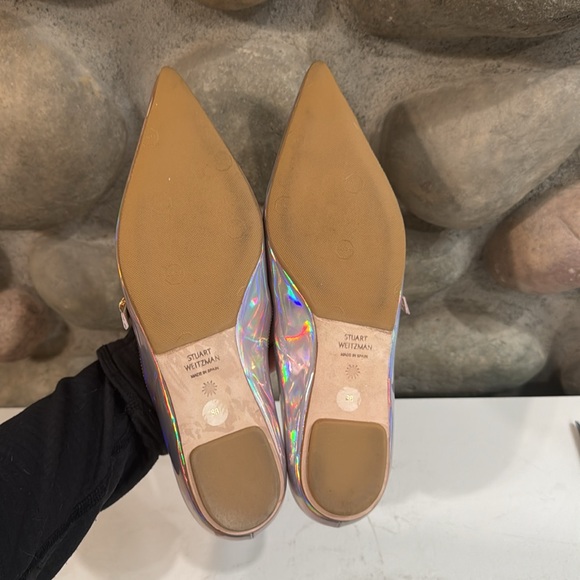 Stuart Weitzman Emilia Mary Jane ballet pumps Iridescent patent leather - Picture 5 of 10